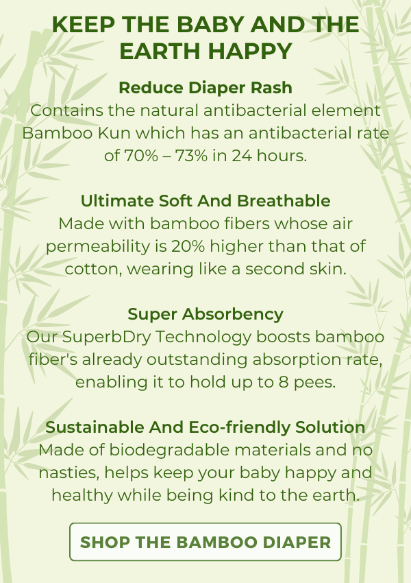 Natural Bamboo Diaper - Naturally Antibacterial